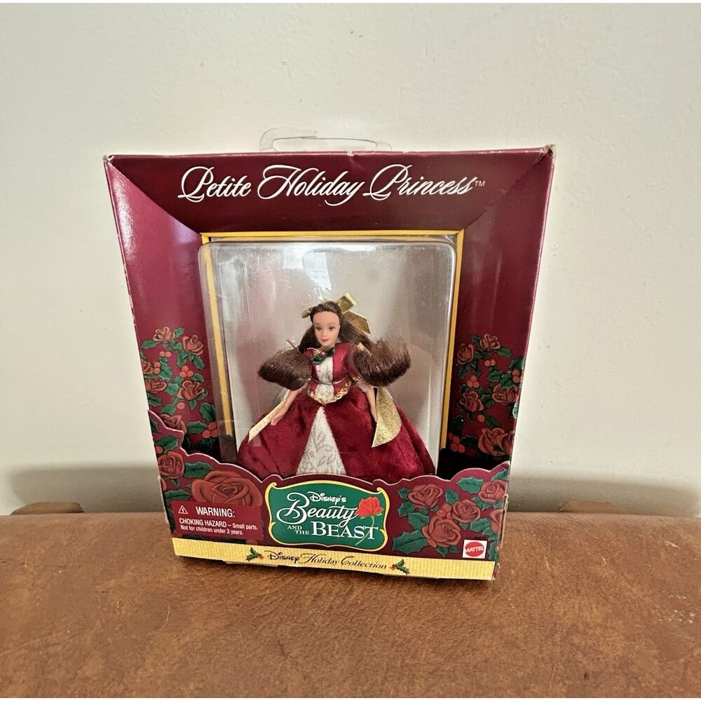 DISNEY BEAUTY AND THE BEAST PETITE HOLIDAY PRINCESS NIB 1998‎ Belle jingles